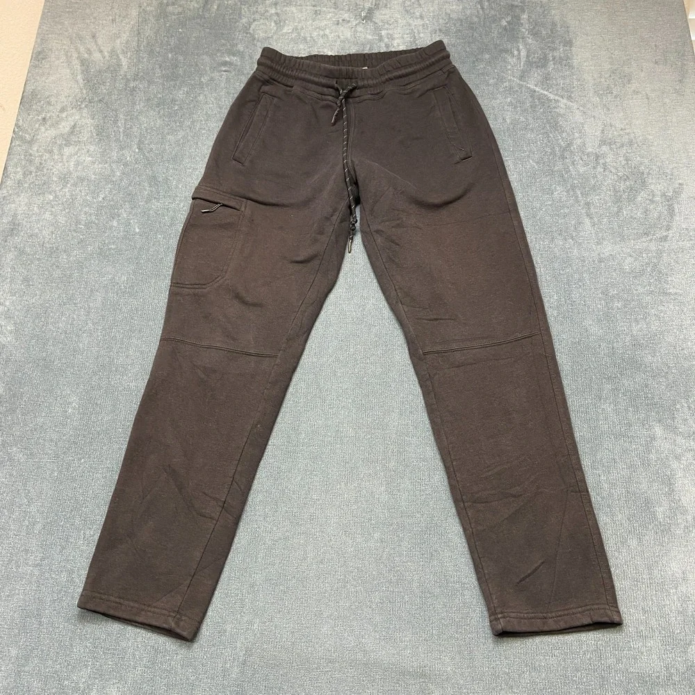 Weatherproof Vintage Cargo Sweatpants Mens Small Gray Fleece Lined Tapered Leg